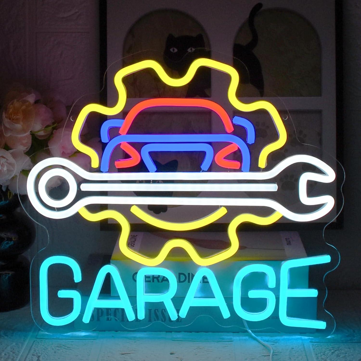 Auto Repair Shops - Letrero de Neón para Garaje, Luces