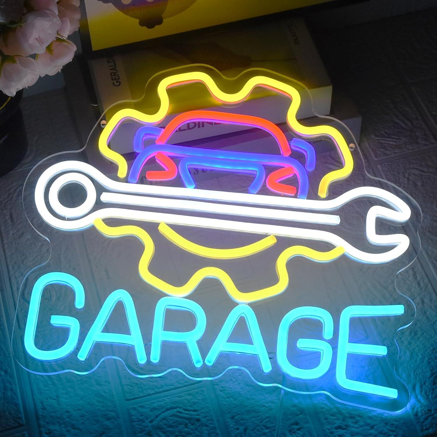 Letrero de Neón para Garaje, L - Auto Repair Shops reseña y precio