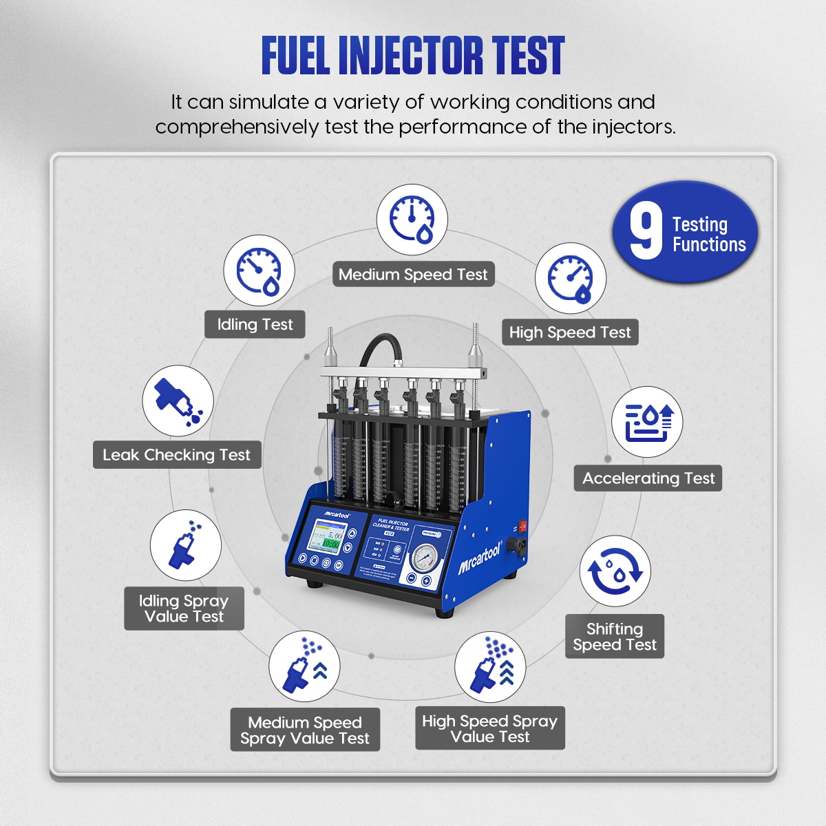 MR CARTOOL V310: dispositivo d - Fuel Injector Tester reseña y precio