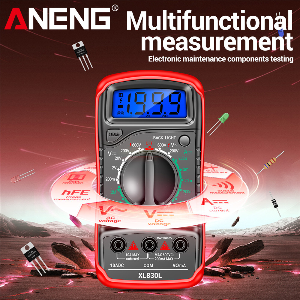 Multímetro ANENG XL830L para R - Auto Repair Shops reseña y precio